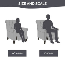 Load image into Gallery viewer, Aidan - Push Back Recliner Chair With Tufted Back And Nailhead Trim - Cream