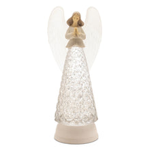 Load image into Gallery viewer, Plastic Angel Tabletop Sculpture With LED - White
