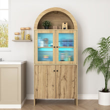 Load image into Gallery viewer, Modern Tech Inspired Dome Cabinet With LED Lighting