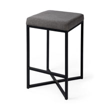 Load image into Gallery viewer, Steel Backless Counter Height Bar Chair - Brown