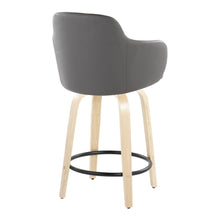 Load image into Gallery viewer, Boyne - Contemporary Fixed Height Counter Stool With Swivel (Set of 2) Round Footrest