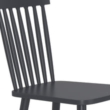 Load image into Gallery viewer, Aluminum Slat Back Dining Side Chairs (Set of 2) - Black
