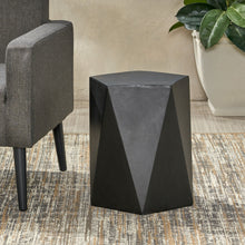 Load image into Gallery viewer, Side Table With Geometric Design