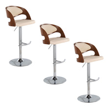 Load image into Gallery viewer, Pino - Mid Century Modern Adjustable Barstool & Swivel With Rounded T Footrest (Set of 2)