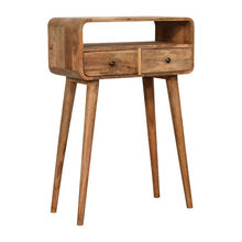 Load image into Gallery viewer, Curved Chestnut Console Table