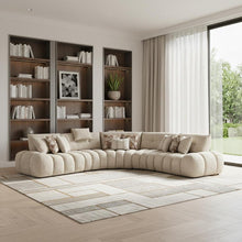 Load image into Gallery viewer, Boucle L Shaped Sectional - Taupe