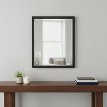 Load image into Gallery viewer, 30" Solid Wood Framed Accent Mirror - Black