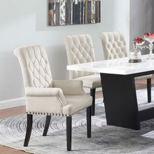 Load image into Gallery viewer, Norwich - Dining Arm Chair With Button Tufting And Rolled Top