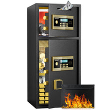 Load image into Gallery viewer, Large Double Door Coin Operated Safe, Digital Security Safe With Fireproof And Waterproof Bag
