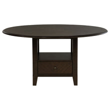 Load image into Gallery viewer, Fulton - Round Dining Table With Drawer - Dark Brown