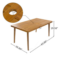 Load image into Gallery viewer, Janiyah - Outdoor Dining Table - Teak