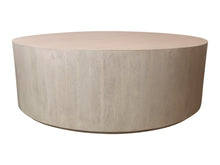 Load image into Gallery viewer, 48" Solid Wood Round Distressed Coffee Table - Natural