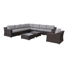 Load image into Gallery viewer, Outdoor Wicker Conversation Set With Cushions, All Weather