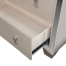 Load image into Gallery viewer, 5 Drawer Chest Bedroom Furniture - Silver