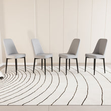 Load image into Gallery viewer, Modern Dining Chair With Cushions And Metal Legs