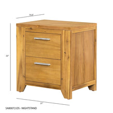 Load image into Gallery viewer, Nightstand - Natural Wood / Brown