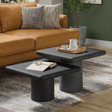 Load image into Gallery viewer, Zachary - 2 Piece Set Cast Aluminum Coffee Table - Black
