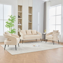 Load image into Gallery viewer, 3 Piece Living Room Set, Loveseat & 2 Accent Chairs
