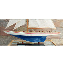 Load image into Gallery viewer, Hand Painted Model Boat (624671) - Blue / Beige