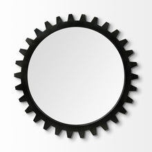 Load image into Gallery viewer, 37" Round Metal Frame Wall Mirror - Black