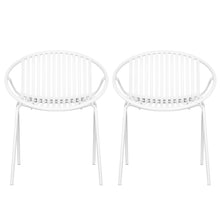Load image into Gallery viewer, Stackable Outdoor Chairs With Breathable Plastic Backrest (Set of 2)