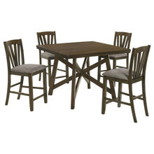 Load image into Gallery viewer, Maxine - 5 Piece Counter Height Dining Set - Brown