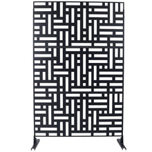 Load image into Gallery viewer, Decorative Freestanding Metal Privacy Screen For Indoor & Outdoor Use