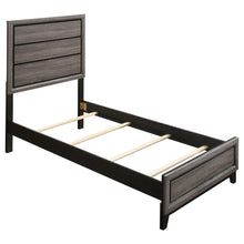 Load image into Gallery viewer, Twin Panel Bed With Tapered Legs - Gray