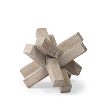 Load image into Gallery viewer, Geometric Tabletop Sculpture - Light Brown