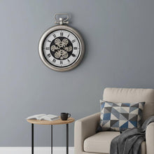 Load image into Gallery viewer, Skeleton Exposed Gear Pocket Watch Wall Clock - Champagne / White / Black