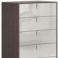 Load image into Gallery viewer, 31" Wood Five Drawer Gentlemens Chest - Brown / Beige