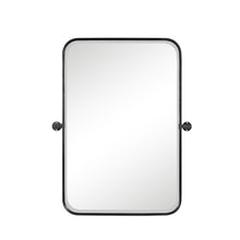 Load image into Gallery viewer, 36" Metal Adjustable Framed Accent Mirror - Black