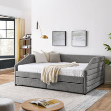 Load image into Gallery viewer, Elegant Daybed With Trundle Upholstered Tufted Sofa Bed