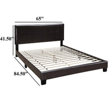 Load image into Gallery viewer, Upholstered Bed With Adjustable Headboard