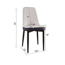 Load image into Gallery viewer, Modern Dining Chair With Cushions And Metal Legs