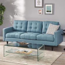Load image into Gallery viewer, Jenny - Contemporary Tufted Fabric 3 Seater Sofa