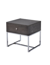 Load image into Gallery viewer, Iban - End Table - Gray Oak / Chrome