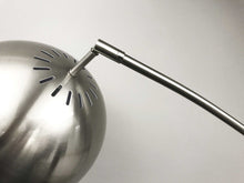 Load image into Gallery viewer, Steel Arc Floor Lamp With Solid Color Bowl Shade - Silver