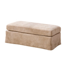 Load image into Gallery viewer, Wide Modern Upholstered Ottoman Foot Stool