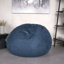 Load image into Gallery viewer, Comfortable High Density Shredded Foam Bean Bag Chair With Removable Cover
