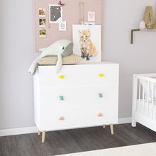 Load image into Gallery viewer, 3 Drawer Dresser, Storage Cabinet With Anti Tip Safety