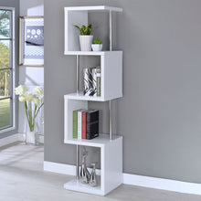 Load image into Gallery viewer, 4 Tier Bookcase With Accents