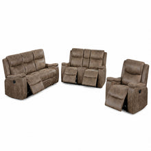 Load image into Gallery viewer, Modern Manual Motion Living Room Set With Hidden Cup Holders