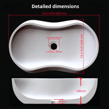 Load image into Gallery viewer, Bathroom Vessel Sink With Wavy Design