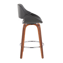 Load image into Gallery viewer, Fabrico - Mid Century Modern, Fixed Height Counter Stool With Round Footrest (Set of 2)