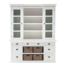 Load image into Gallery viewer, Bookcase With Doors Drawers Baskets - White