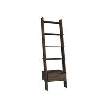 Load image into Gallery viewer, Five Tier Ladder Bookcase With A Drawer - Brown