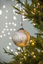 Load image into Gallery viewer, Christmas Ball Ornaments, Glass Decorative Hanging Ball Christmas Tree Ornaments For Holiday Party Decorations (Set of 4) - Silver
