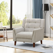 Load image into Gallery viewer, Luminaesque - Fabric Upholstered Armchair With Tufted Back