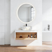 Load image into Gallery viewer, Floating Bathroom Vanity With Vessel Sink